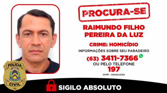  Raimundo Filho Pereira da Luz, de 44 anos, é o principal suspeito de matar o pedreiro André Lima, de 33 anos. 